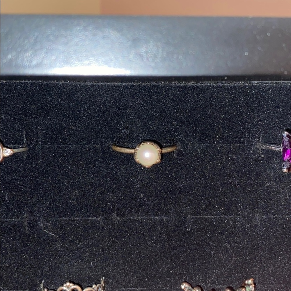 Pandora Silver Pearl Ring